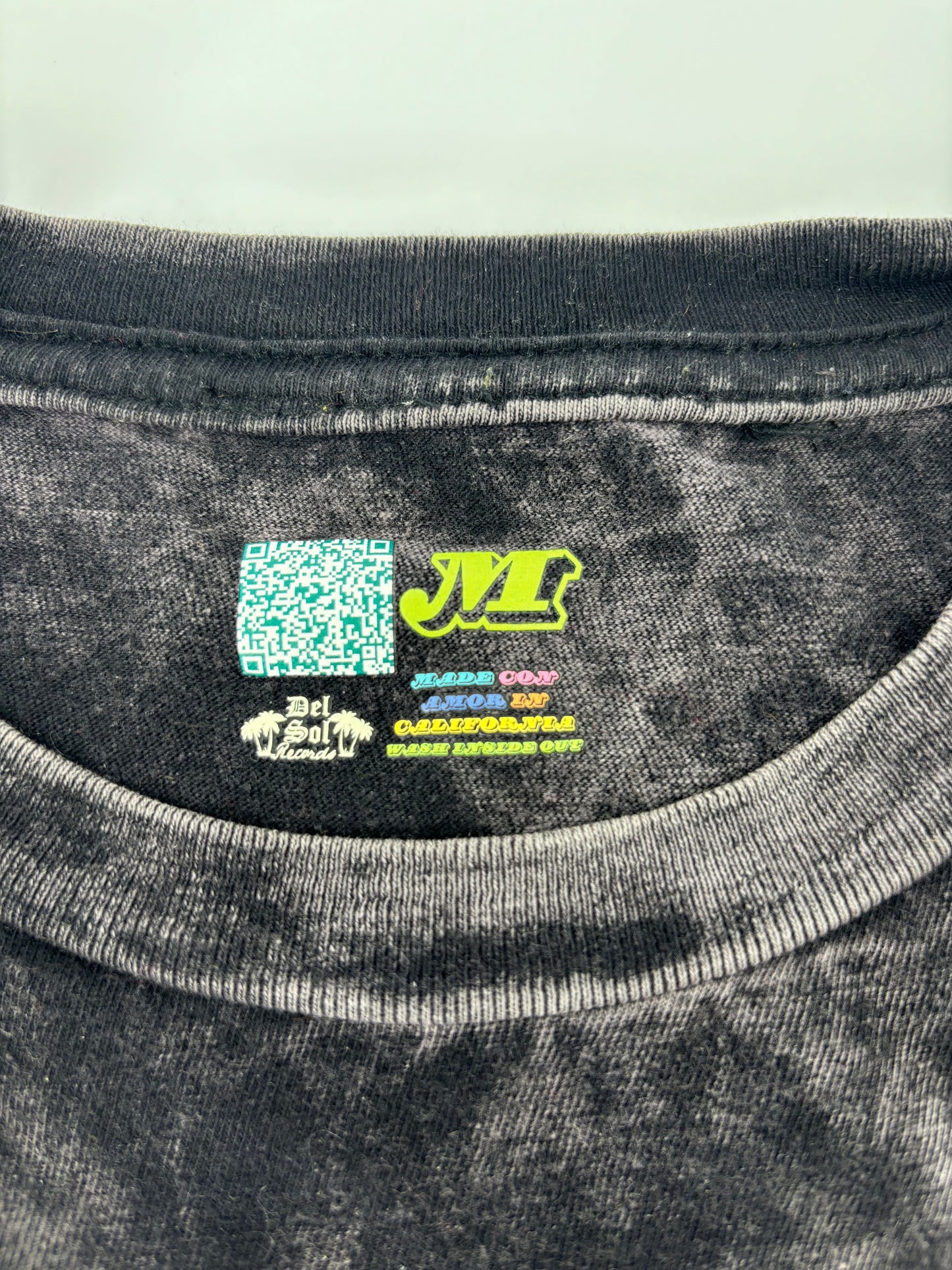 No Pasa Nada Black Wash Tee