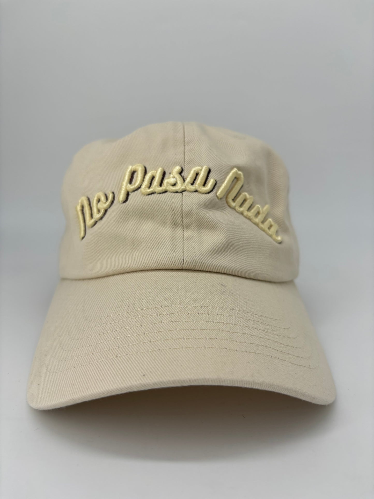 “No Pasa Nada” Beige Dad Hat 2nd gen