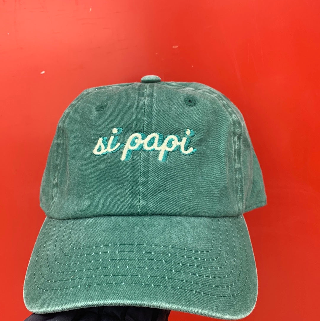 Si Papi Dad Hats (Forest Green)