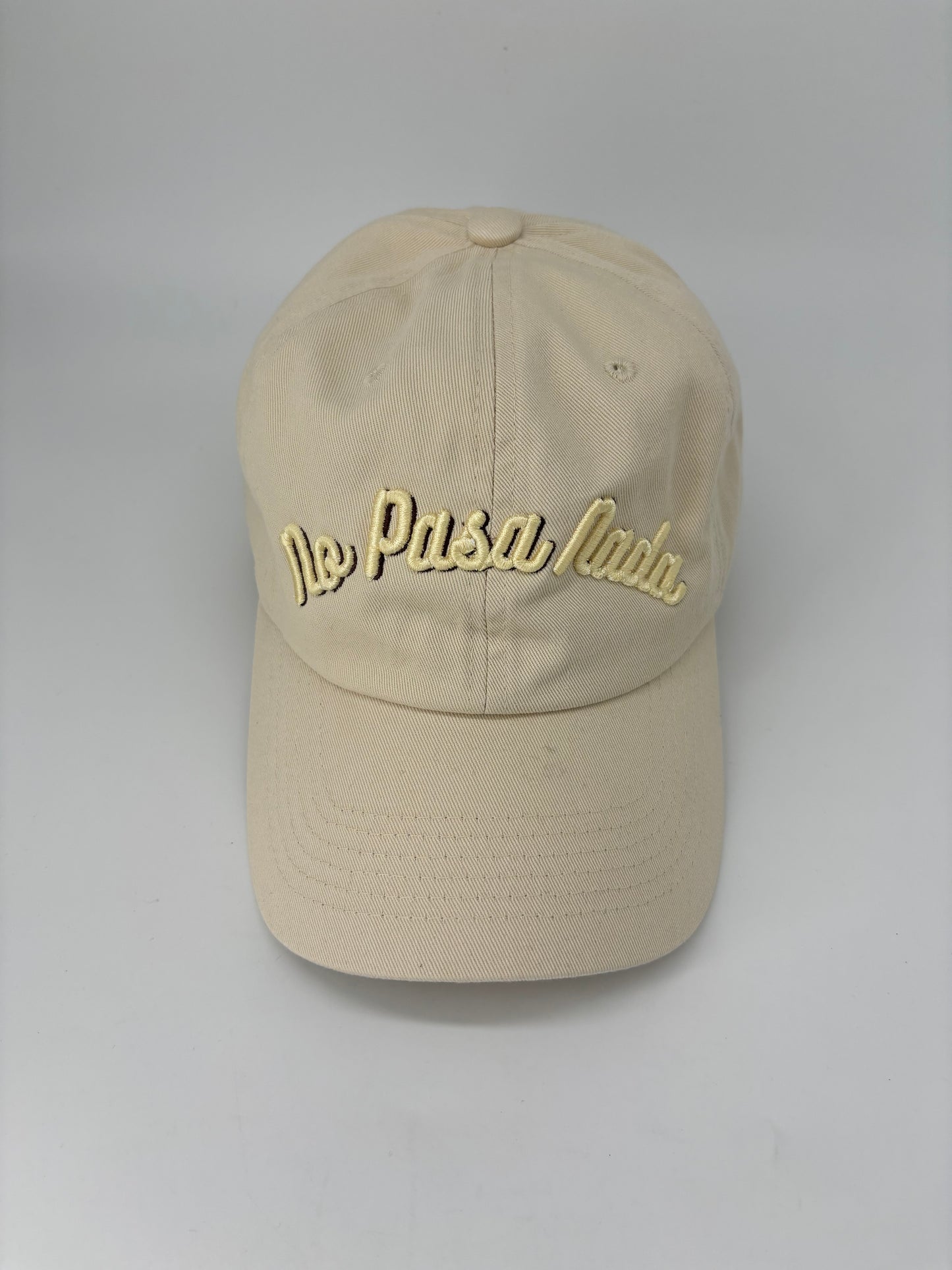 “No Pasa Nada” Beige Dad Hat 2nd gen