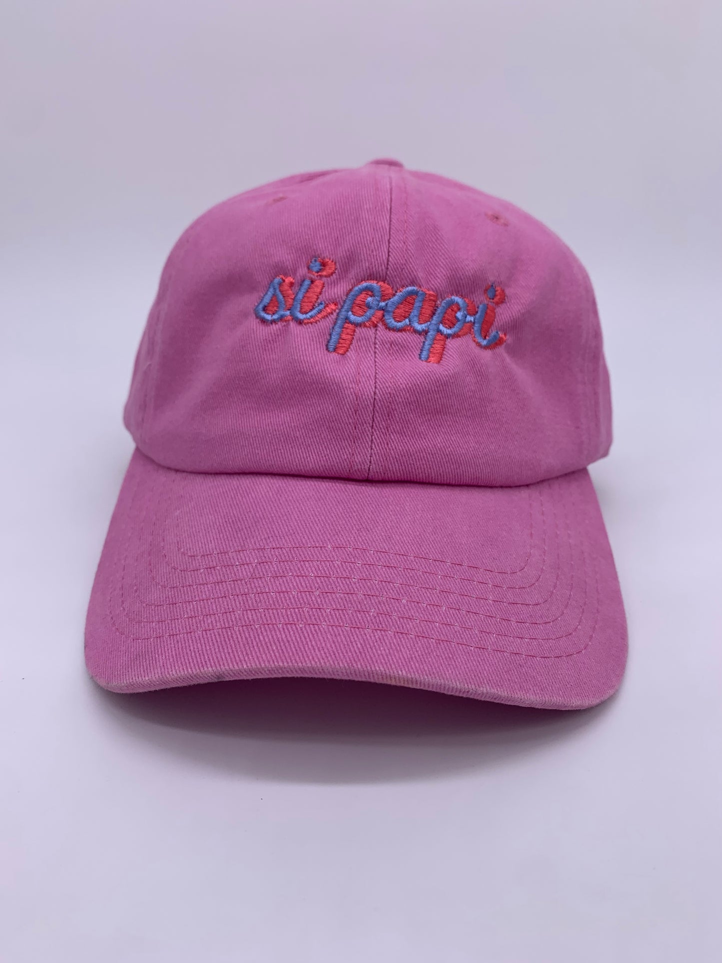 Si Papi Dad Hats (Light Pink)