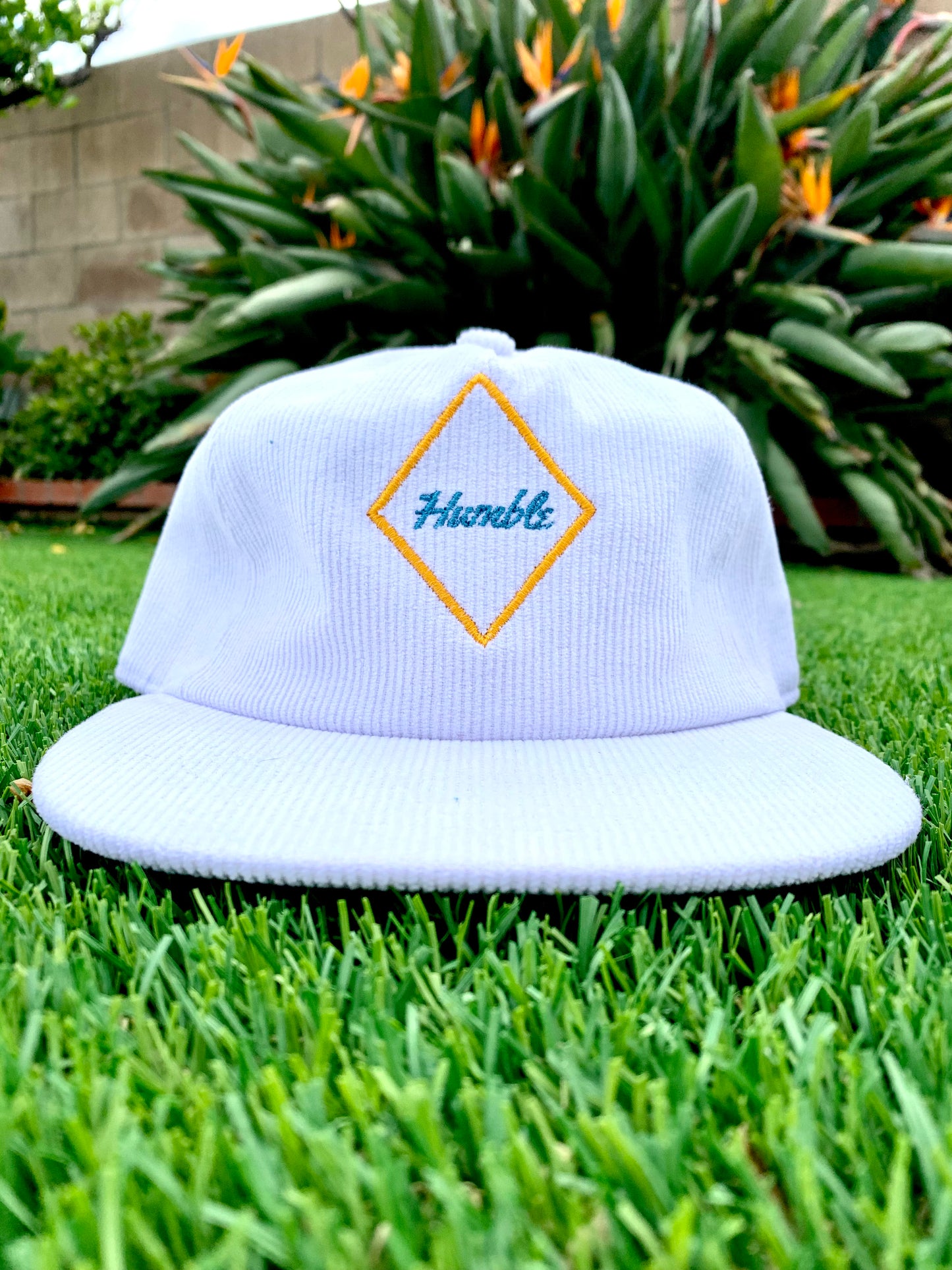 White Corduroy Humble Hat