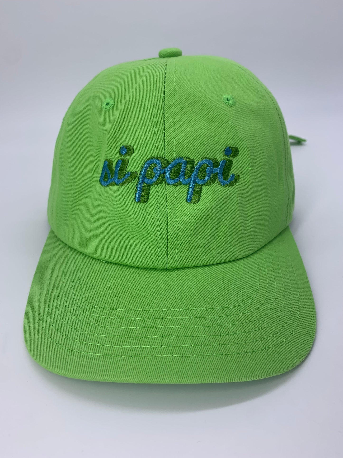 Si Papi Dad Hats (Lime Green)