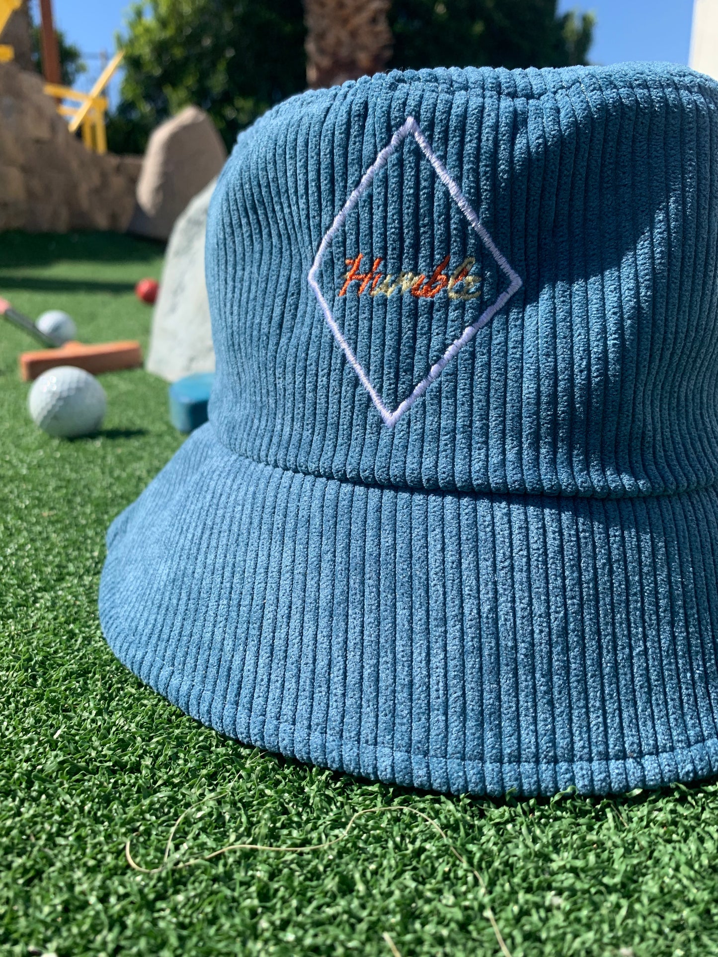 Blue Corduroy Humble Hats