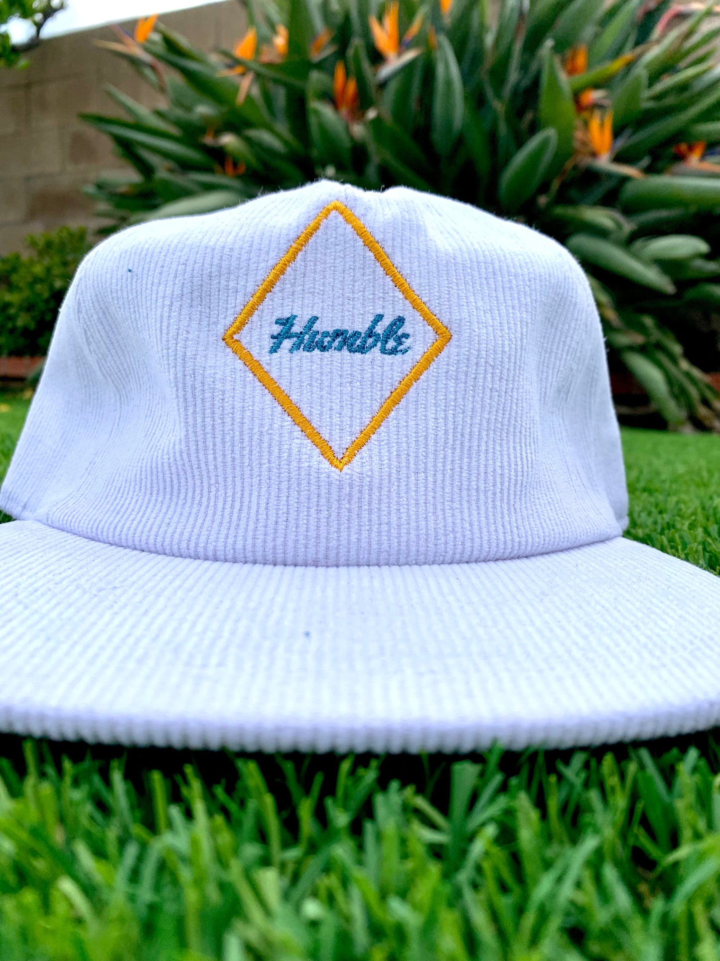 White Corduroy Humble Hat