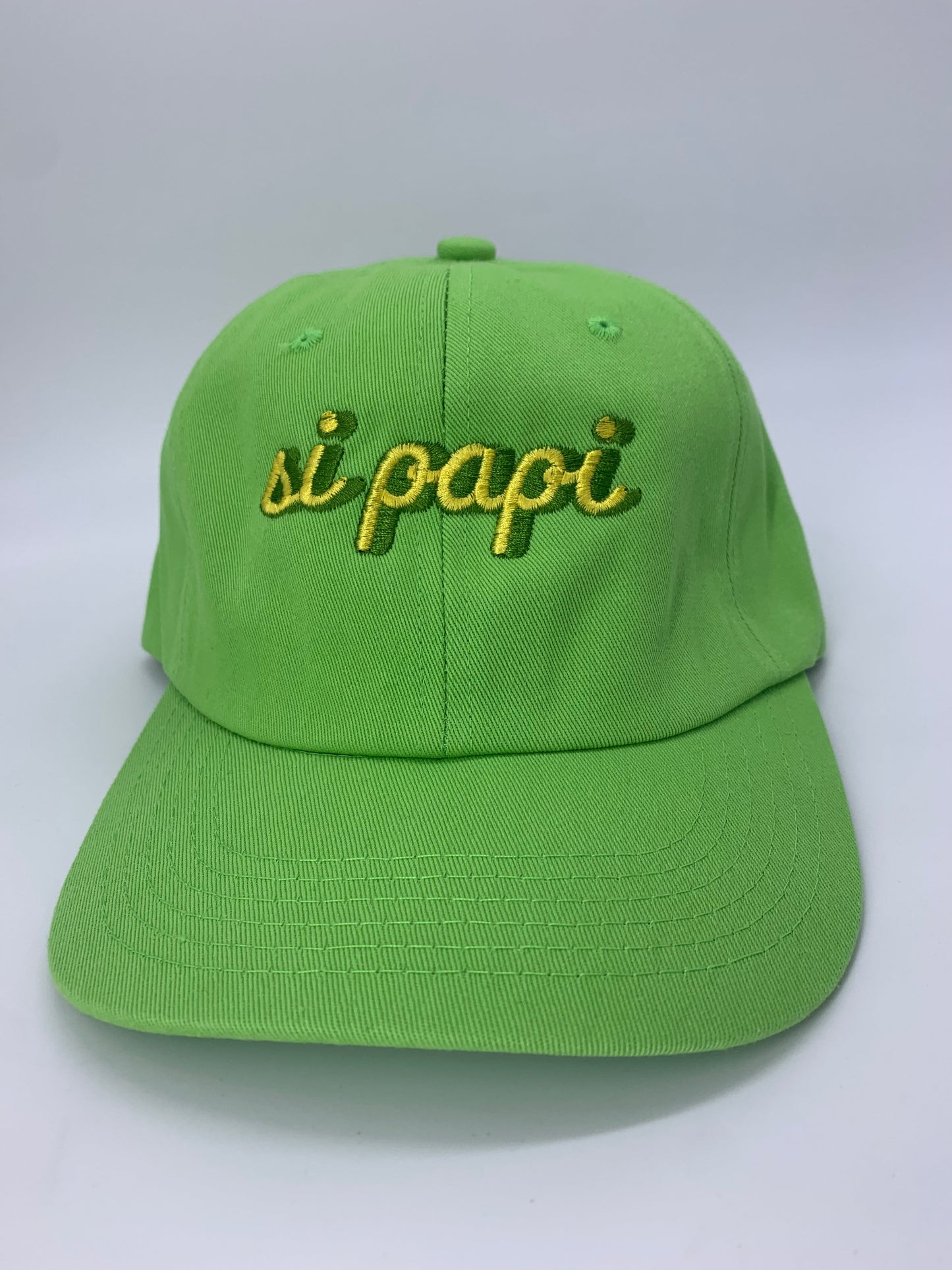 Si Papi Dad Hats (Lime Green)