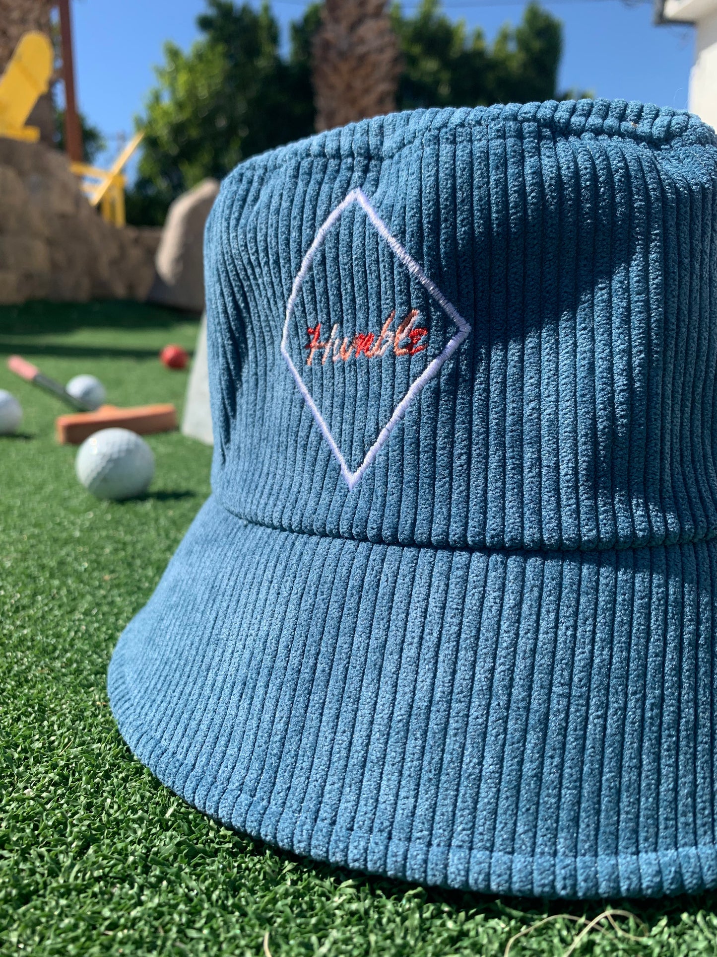 Blue Corduroy Humble Hats