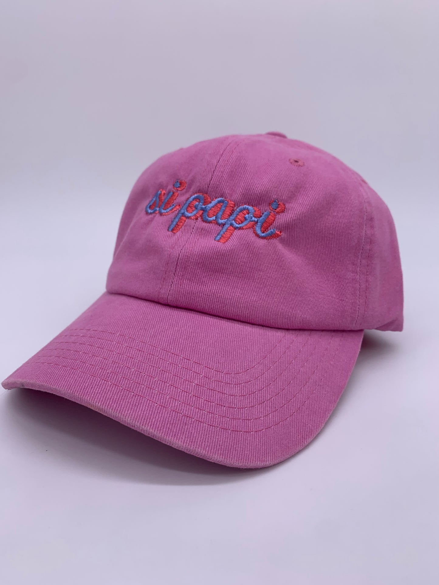 Si Papi Dad Hats (Light Pink)
