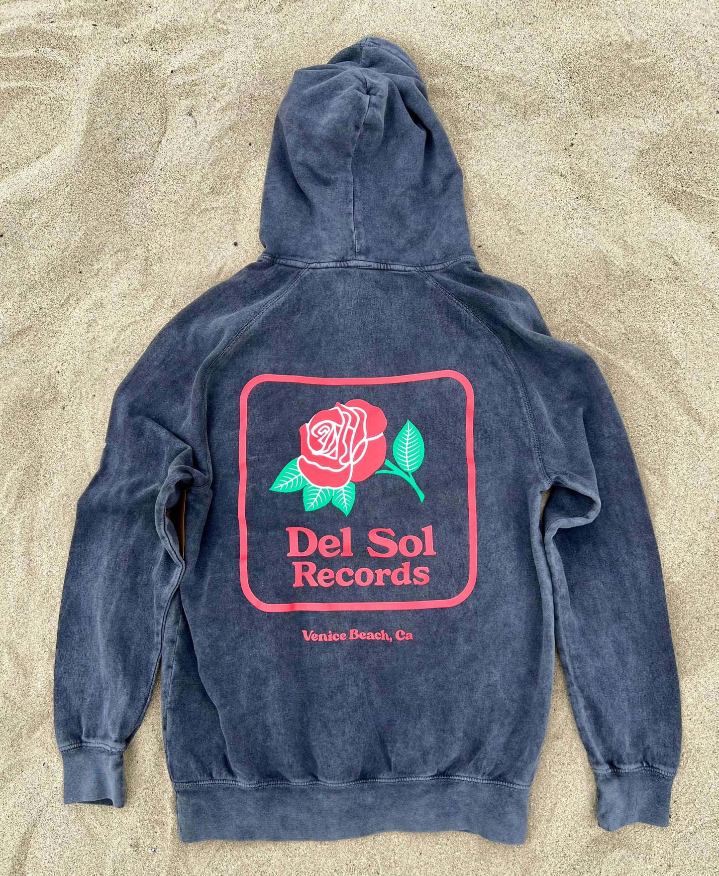 Del Sol Records Venice Rose Hoodie