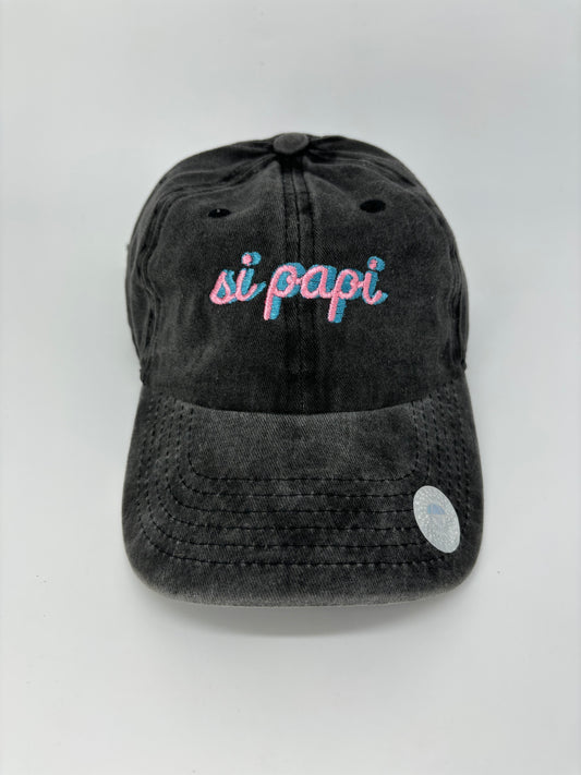 Si Papi Dad Hats (Black)