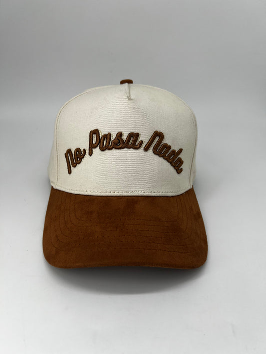 No Pasa Nada Beige and Brown Hat