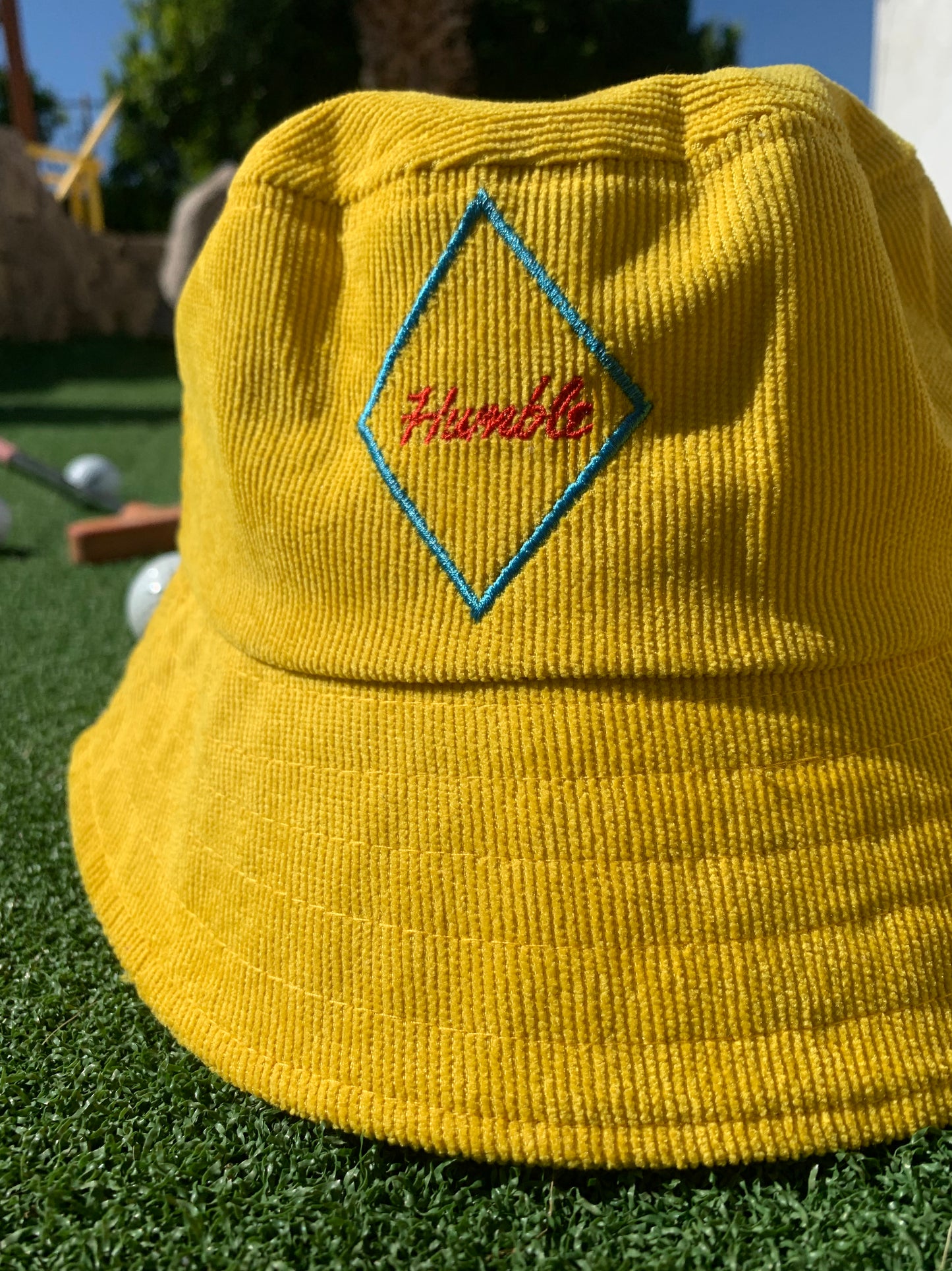 Yellow Corduroy Bucket Hat