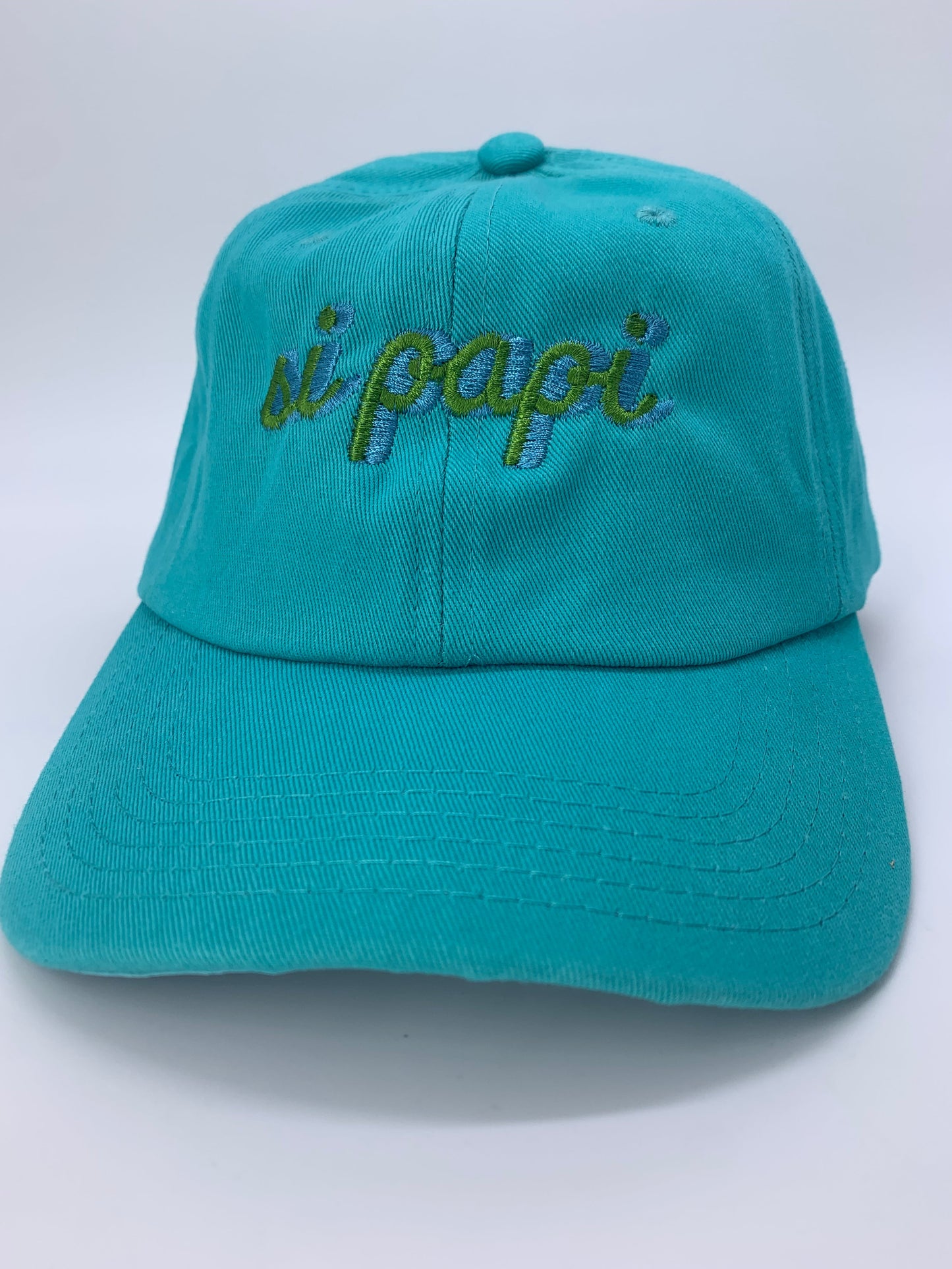 Si Papi Dad Hats (Teal)